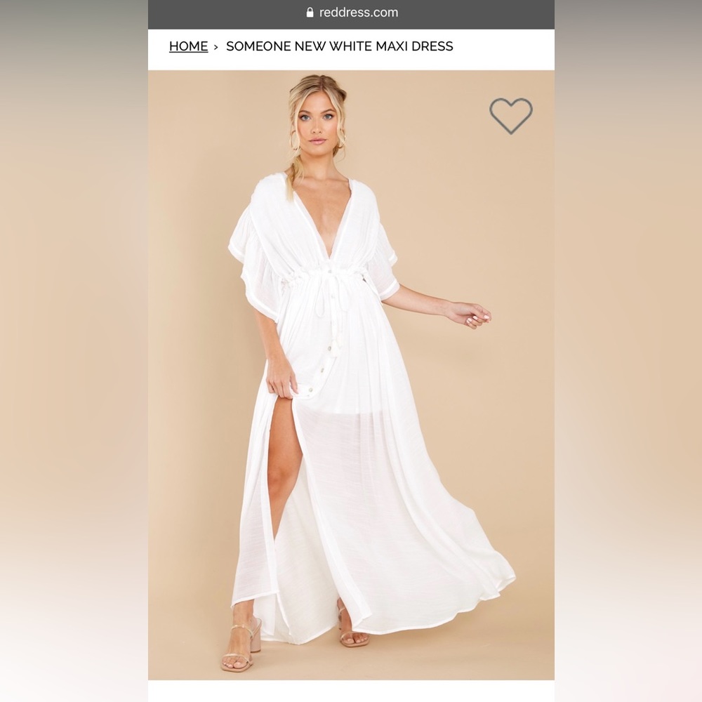 Something New in White Maxi Dress